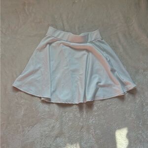 White Elastic Circle Skirt
